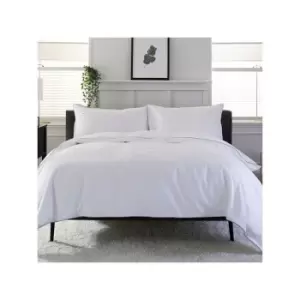 Squares Grey Duvet Set Super King - The Lyndon Company