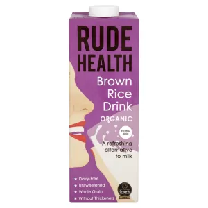 Rude Health Organic Brown Rice Drink 1Ltr