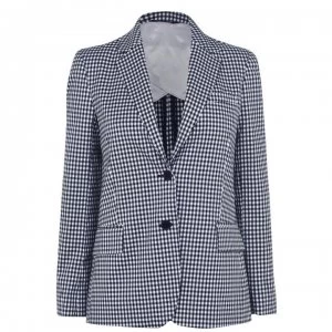 Gant Regular Gingham Blazer - Navy 433