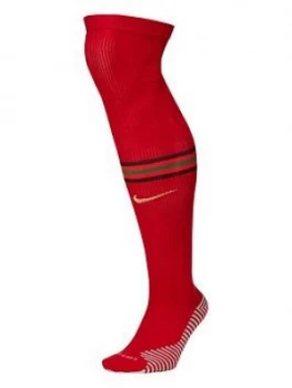 Nike Youth Portugal Home 2020 Sock, Red, Size 5.5-8