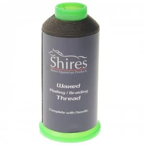 Shires Waxed Plaiting Thread - Brown