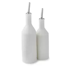 Portmeirion Sophie Conran Oil & Vinegar Drizzler Set, White