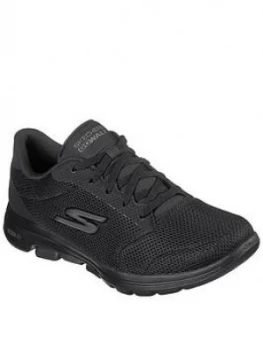 Skechers Lucky Go Walk 5 Trainers, Black, Size 7, Women