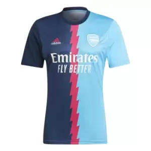 adidas Arsenal Pre Match Shirt 2022 2023 Adults - Blue