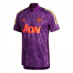 adidas Manchester United European Training Top 2020 2021 Mens - Purple