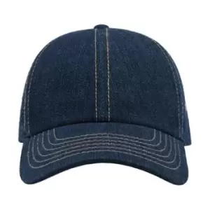 Atlantis Action 6 Panel Chino Baseball Cap (Pack of 2) (One Size) (Denim)