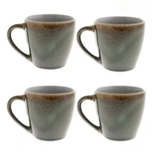 HESTIA Set of 4 Reactive Glaze Coffee Mugs