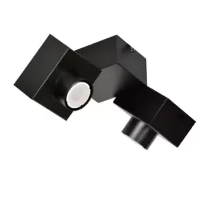 Optix Black Angled Surface Mounted Downlight 2x GU10