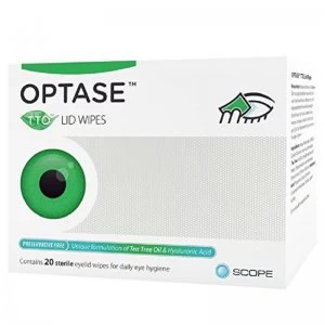 Optase Tea Tree Oil Lid Wipes - 20 Wipes