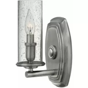 Loops - Wall Light Sconce Polished Antique Nickel LED E14 60W Bulb