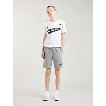 Converse Nova Short Sleeve T Shirt Junior Boys - White