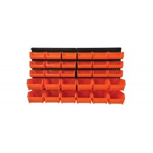 Mercury Wall Mounted Storage Bin Organiser