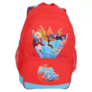 DC Super Hero Girls Girls Characters Backpack (One Size) (Red/Blue)