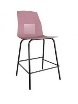 Cosmoliving By Cosmopolitan Riley Molded Counter Stool- Pink