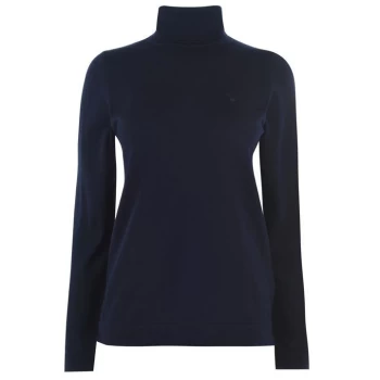 Gant Merino Turtle Neck Jumper - Blue