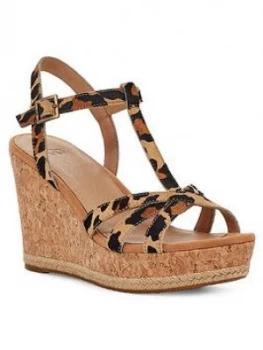 Ugg Melissa Wedge Sandals - Leopard