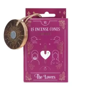 The Lovers Tarot Red Rose Incense Cones