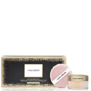 Laura Mercier Set For Perfection Translucent Loose Setting Powder and Puff Set 10g - Honey