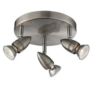 Searchlight Lighting Collection Ora 3-Light Silver Spotlight