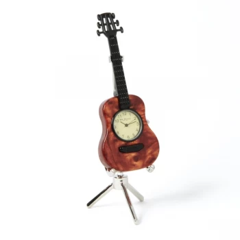 Musicology Miniature Clock - Guitar