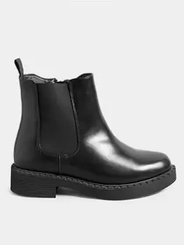 Yours Extra Wide Fit Chelsea Boot Pu - Black, Size 8Eee, Women