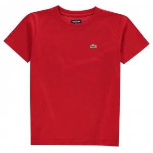 Lacoste Junior Boys Basic Logo T Shirt - Red