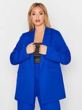 Yours Tailored Blazer Cobalt, Blue, Size 24, Women