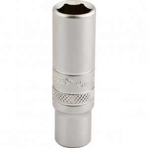 Draper 1/4" Drive Polished Finish Deep Hexagon Socket Metric 1/4" 10mm