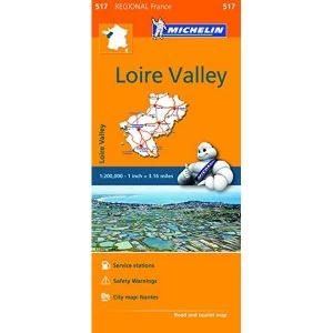 Pays de la Loire - Michelin Regional Map 517 Map Sheet map 2016