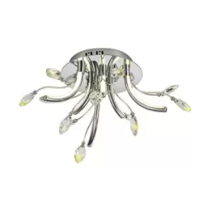 Small Celing, 6 x 2W LED, 3000K, 580lm, Polished Chrome - Luminosa Lighting