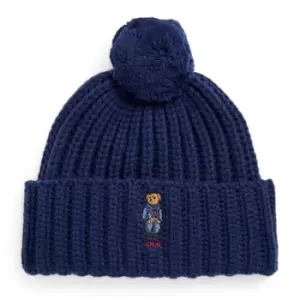 Polo Ralph Lauren Embroidered Bear Beanie - Blue