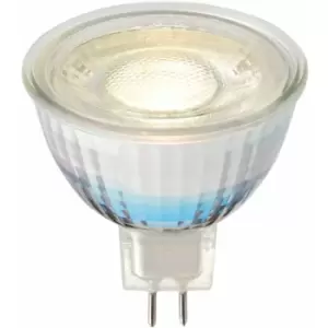 Loops - 7W MR16 LED GU5.3 Bulb - 3000k Warm White Temperature - Clear Glass LED Lamp