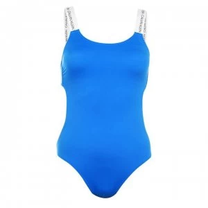 Calvin Klein Open One Piece Swimsuit - Nautical Blue