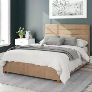 Kelly Firenze Velour Ottoman Bed Frame Champagne