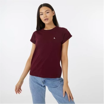 Jack Wills Endmoor Boyfriend T-Shirt - Damson