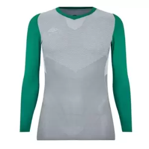 Umbro pro Long Sleeve Baselayer Top Mens - Green