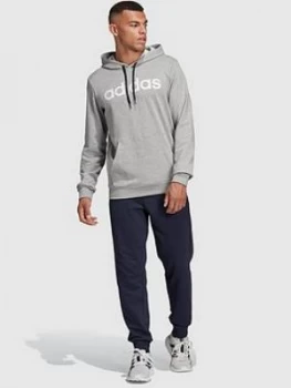 adidas Hooded Tracksuit - Medium Grey Heather, Size 2XL, Men