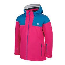 Dare 2B Pink 'Entail' Waterproof Insulated Stretch Jacket - age 11-12