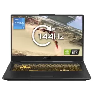 Asus TUF Gaming F17 Core i5 8GB 512GB SSD RTX 3050Ti 17.3" FHD Windows 10 Home Gaming Laptop