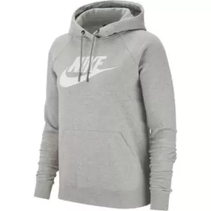 Nike Sportswear Essential Womens Fleece Pullover Hoodie - Grey