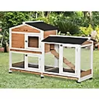 PawHut Rabbit Hutch D51-314YL