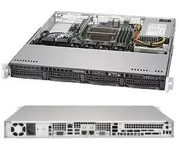 CSE-813MFTQC-350CB - Rack - Server - Black - ATX - micro ATX - 1U - 350 W