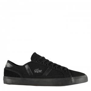 Lacoste Sideline Canvas Mens Trainers - Black