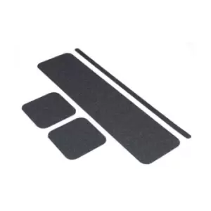 Black - Non Slip Floor Treads (19 x 609mm, Pack of 50)