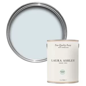 Laura Ashley Seaspray White Matt Emulsion Paint, 5L