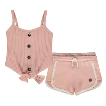 Firetrap Top and Short Set - Pink/Silver