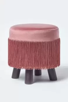 Warwick Velvet Footstool with Legs