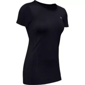 Under Armour Seamless Short Sleeve T Shirt Womens - Black