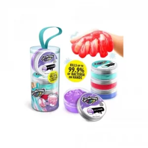 Pack of 4 Assorted Antibacterial Slime Pots