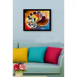 SC0516 Multicolor Decorative Framed MDF Painting